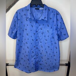 Disney Blue Casual Button Down Shirt